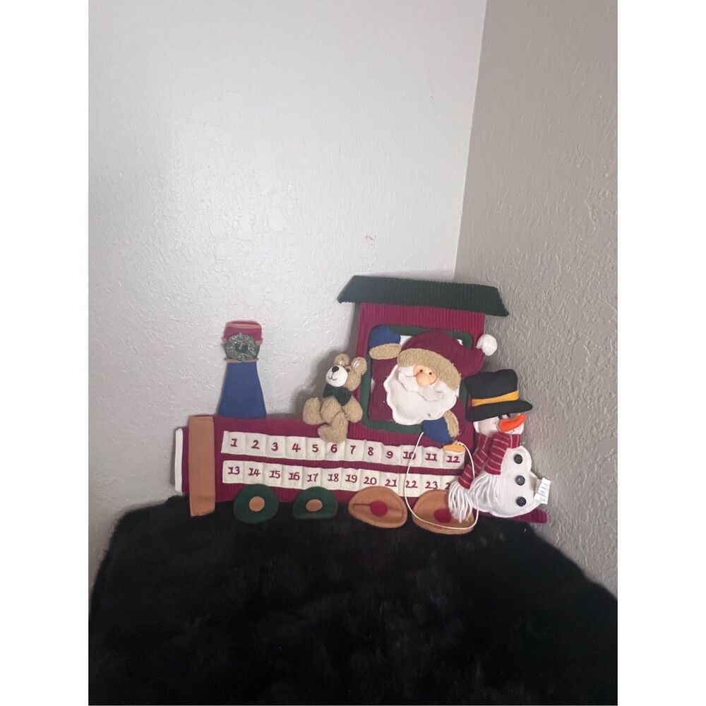 Christmas Santa train teddy bear advent‎ calendar